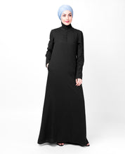 Flared Fit Black Abaya