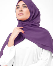 Plum Cotton Voile Scarf