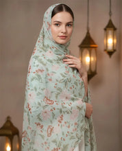 Mint Grace – Printed Georgette Hijab