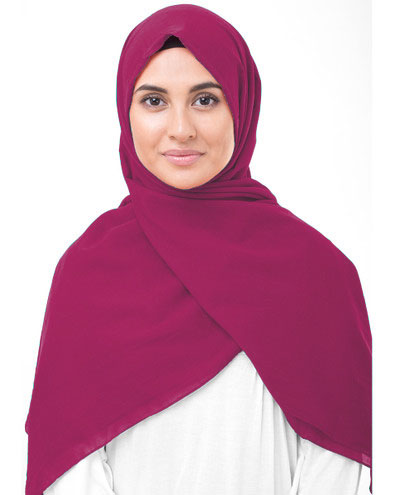 Virtual Pink Cotton Voile Scarf