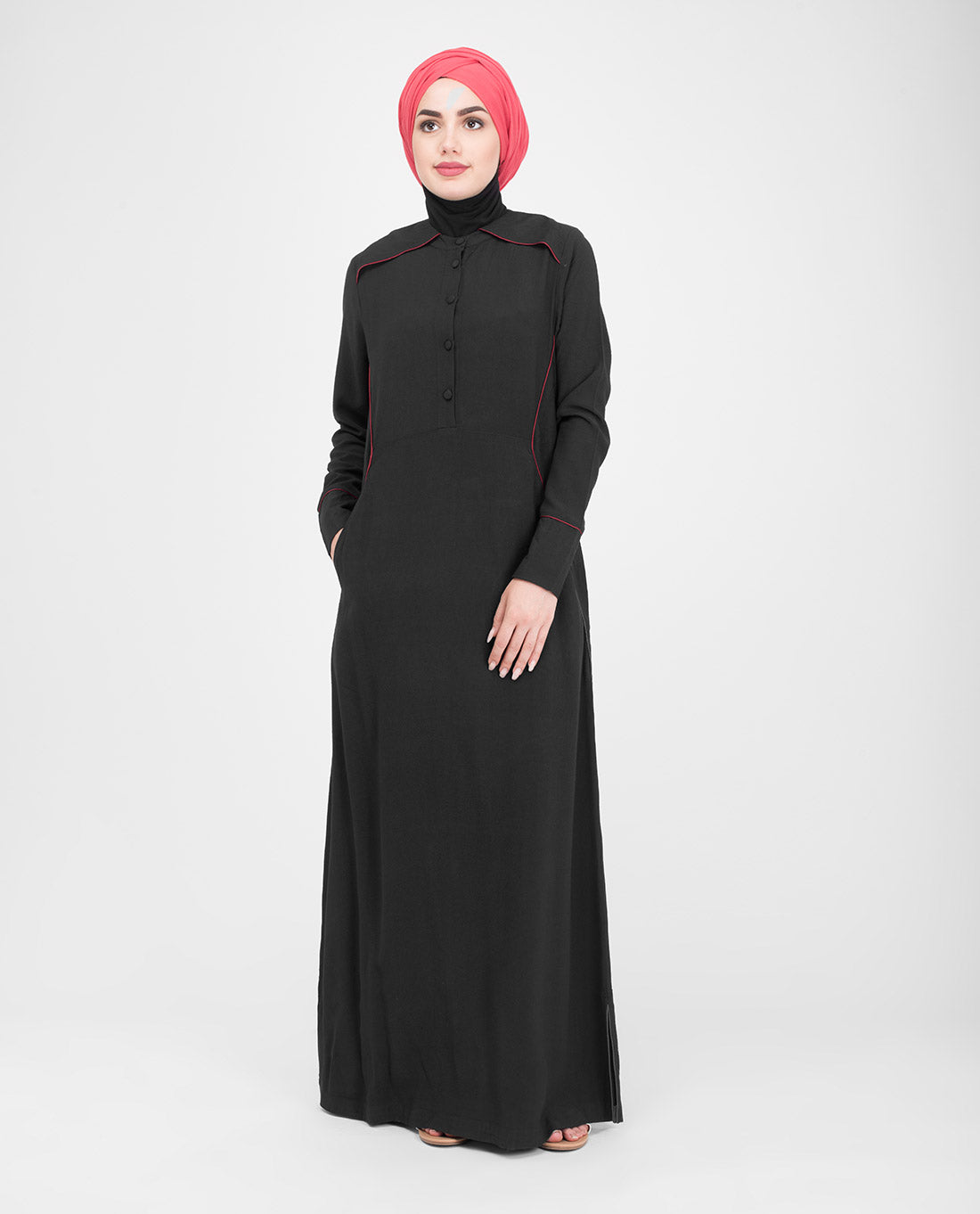 Black Flared Jilbab