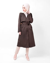 Coffee Wrap Trench Coat