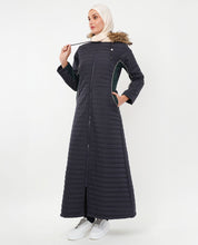 Luxe Fur Hooded Quilted Jilbab