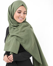 Olive Drab Cotton Voile