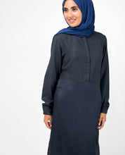 Navy Smart Midi Dress