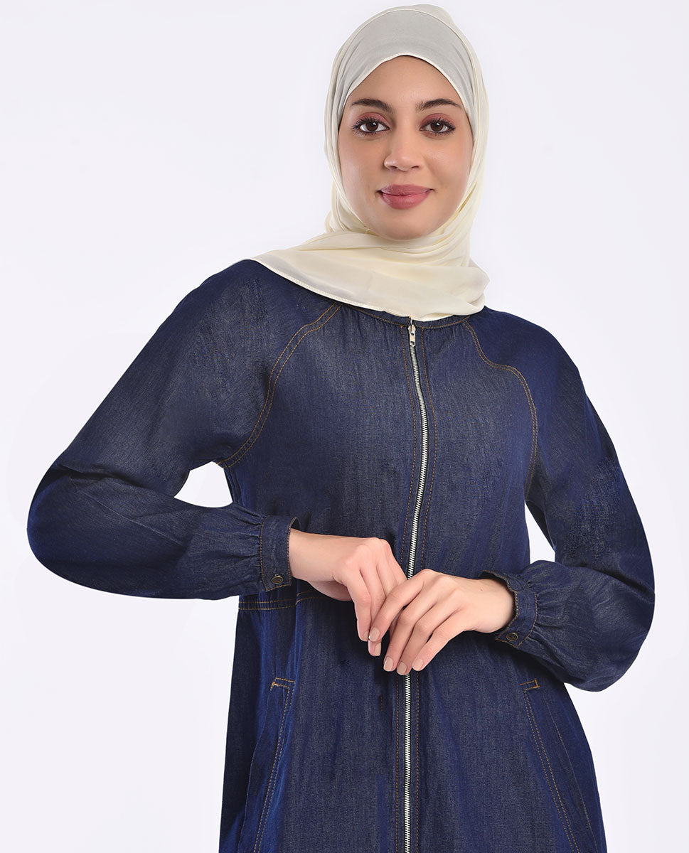 Fine Denim Smart Look Jilbab