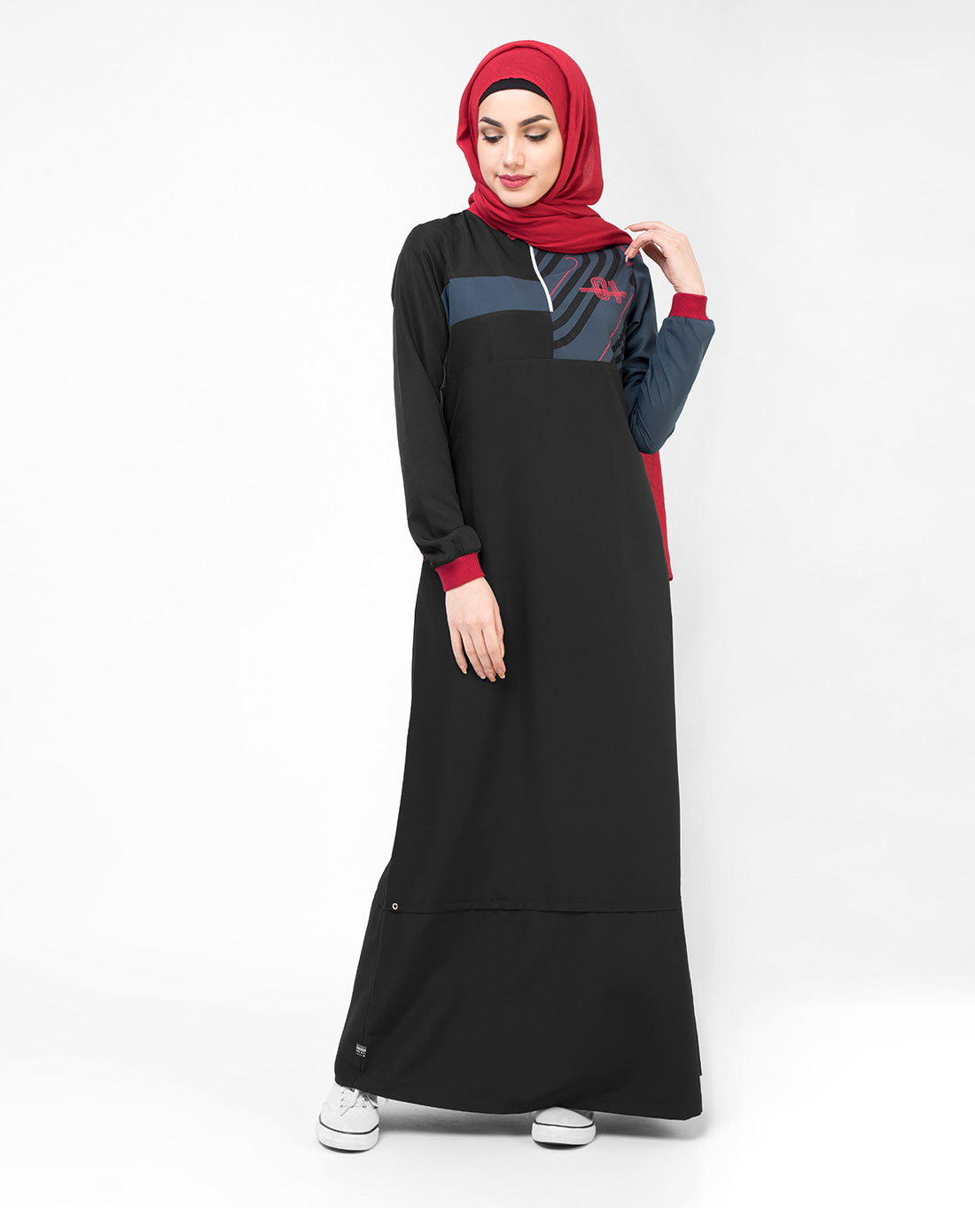 Black 01 Active Jilbab