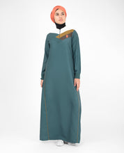 Classic Green Zip Collared Jilbab