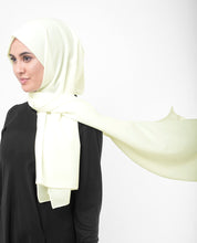 Cloud Dancer Poly Georgette Scarf