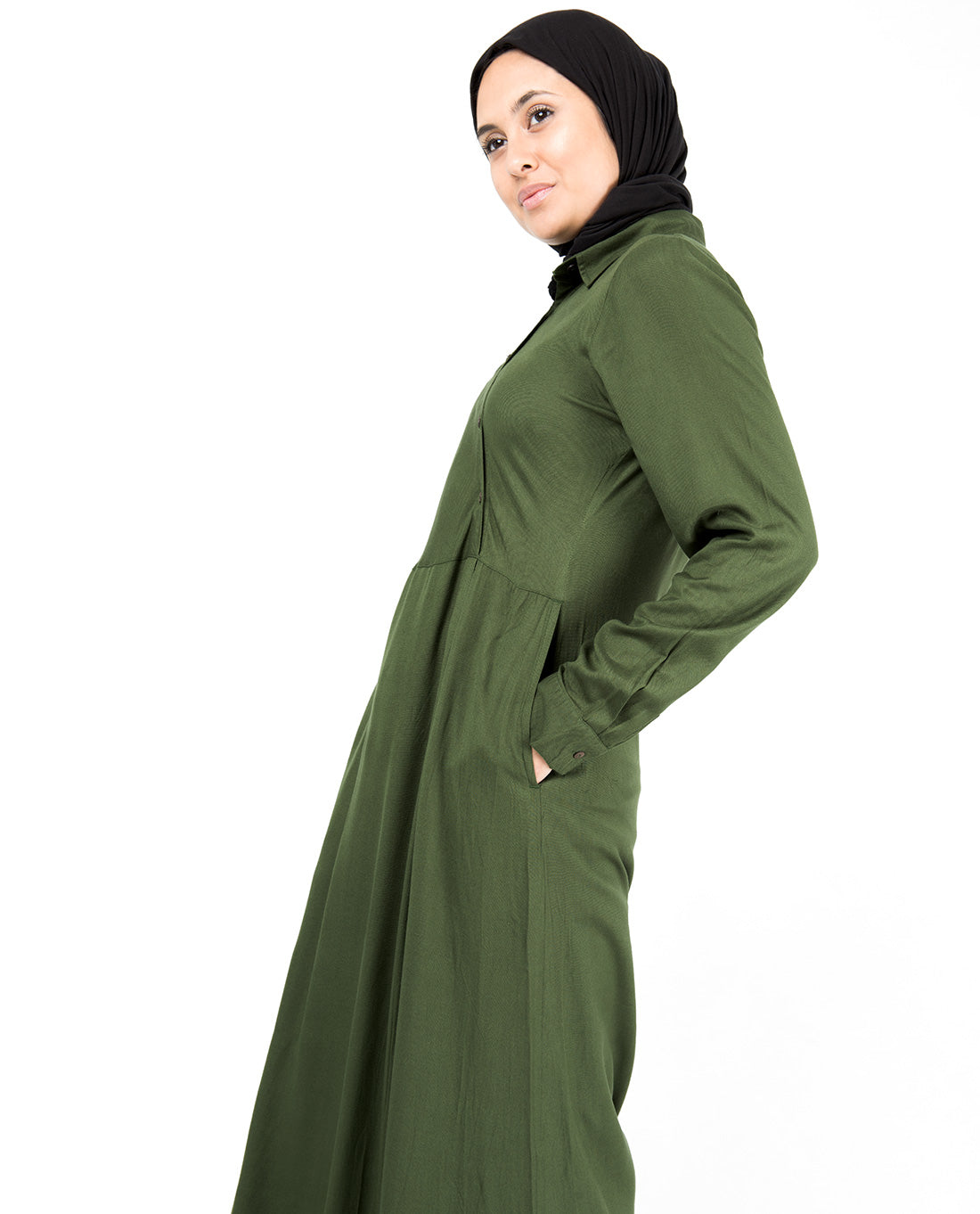 Oriental Green Abaya