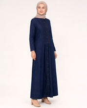 Signature Style Blue Denim Shirt Abaya