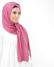 Honeysuckle Pink Viscose Jersey Scarf