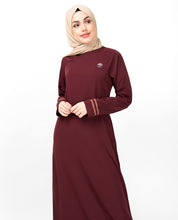 Simple Maroon Jilbab