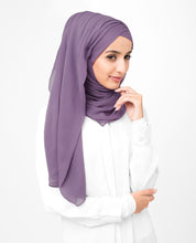 Grape Compote Poly Chiffon Scarf