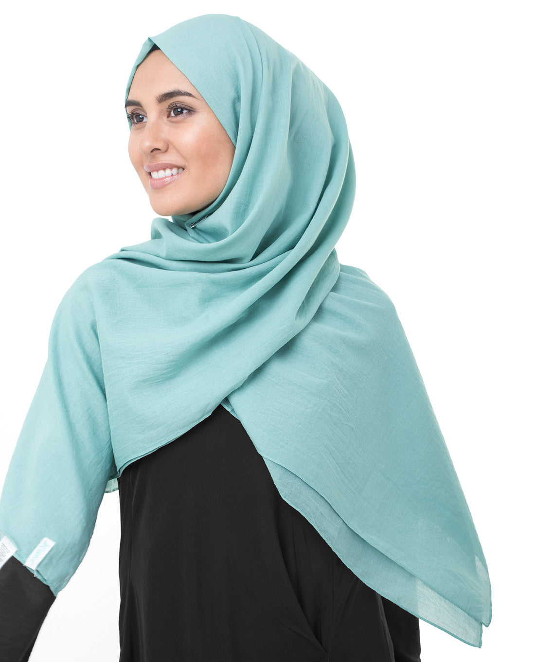 Wasabi Green Cotton Voile Scarf