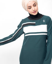 Deep Teal Sporty Abaya