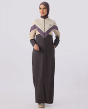 Shale Grey Raised Collar Jilbab