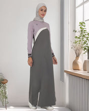 Urban Grey Contrast Color Jilbab