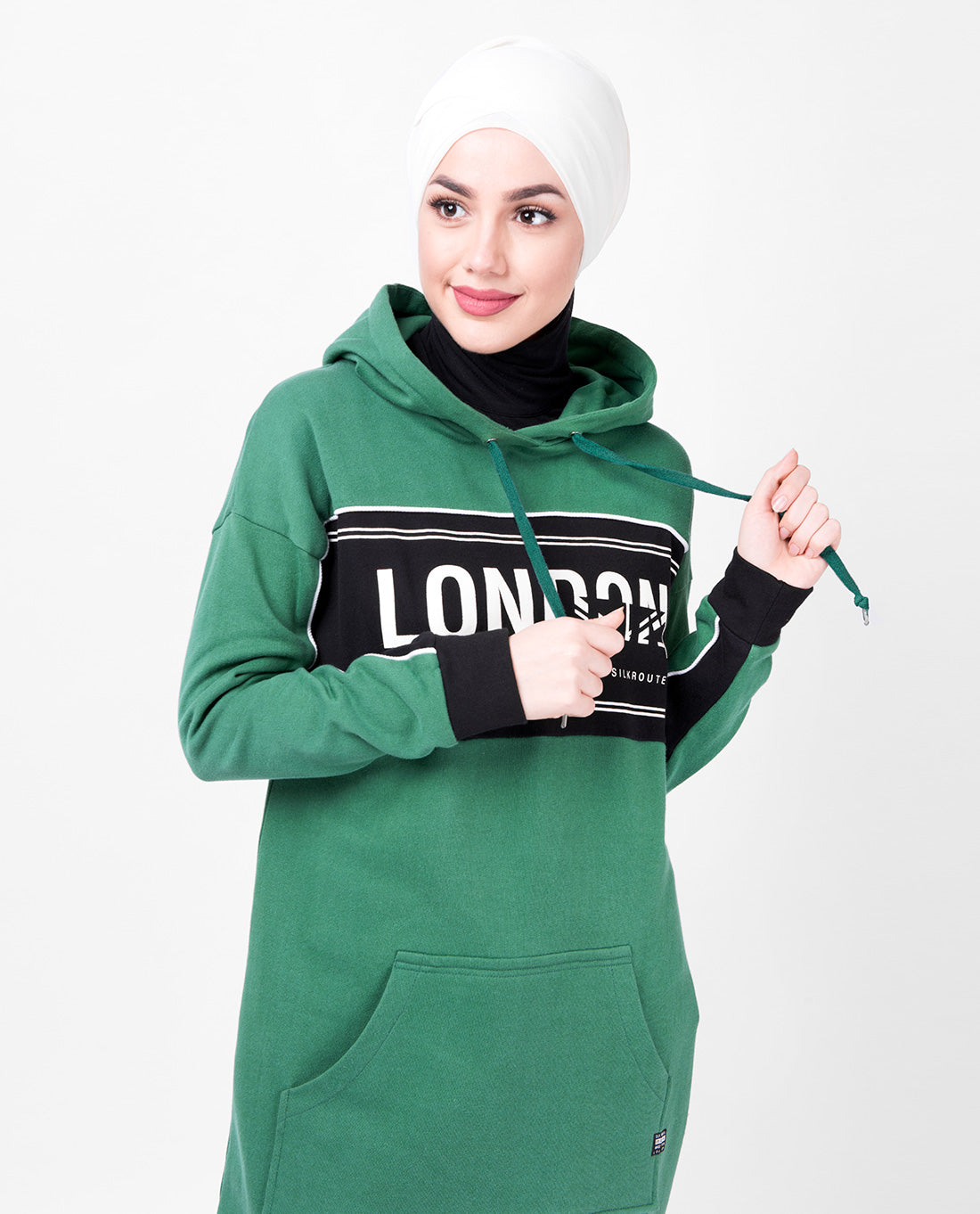 Kangaroo Pocket Hooded Midi