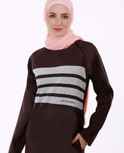 Contrast Jersey Striper Jilbab