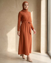 Desert Rust High-Neck Abaya