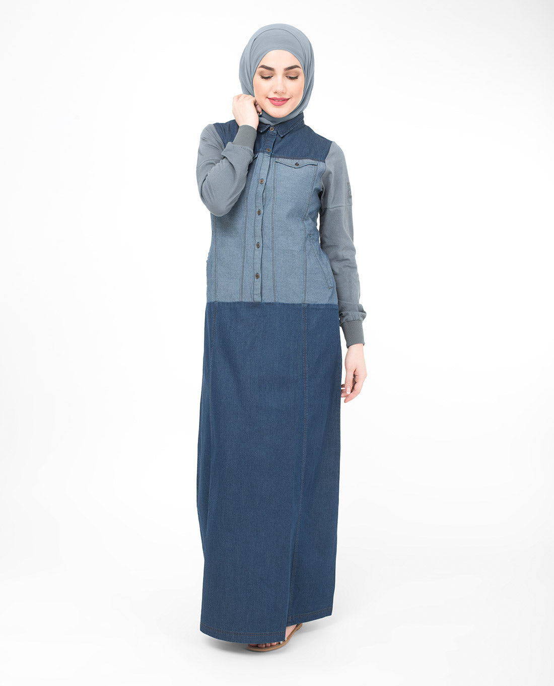 Charcoal Denim Jilbab