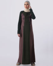 Purple and Black Color Contrast Jilbab