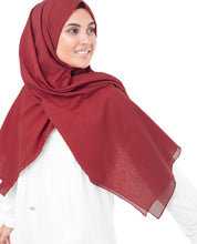 High Risk Red Cotton Voile Scarf