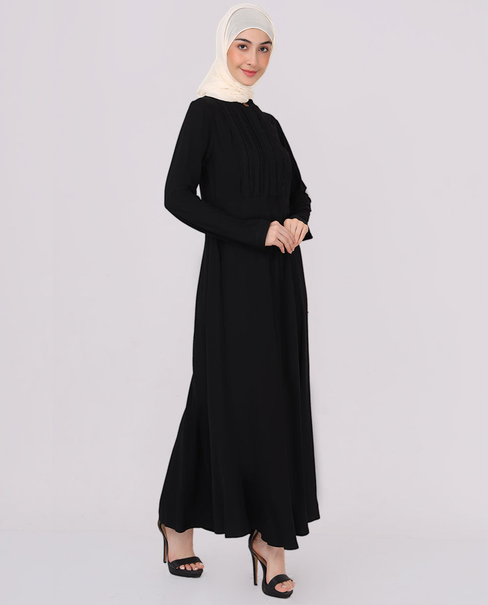 Black Beauty Embroidered Abaya