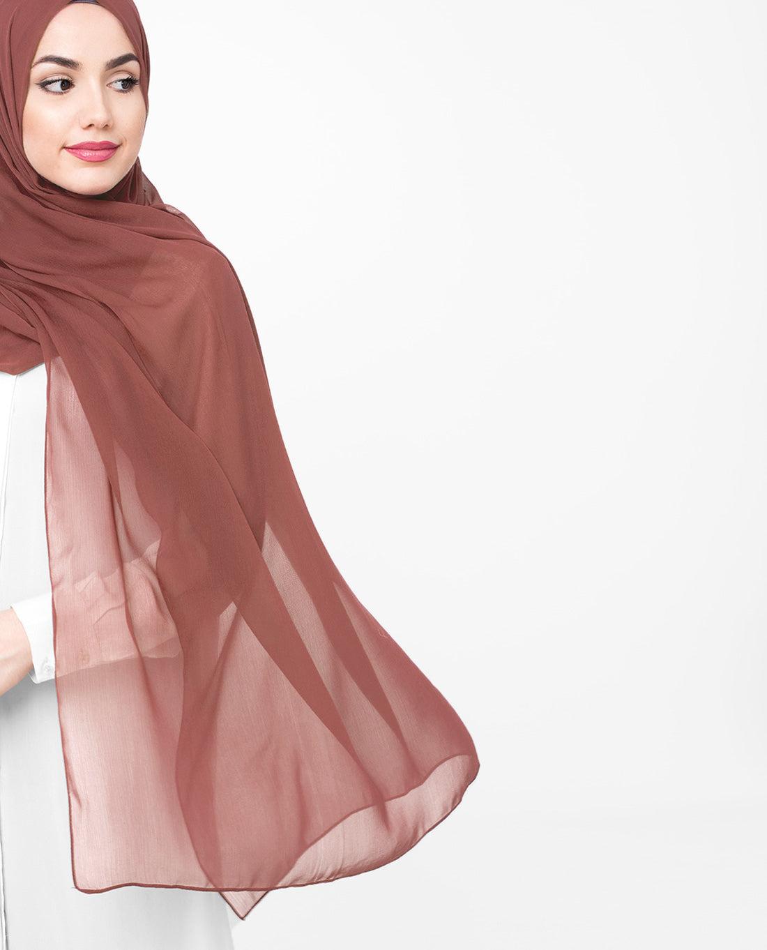 Cinnamon Stick Poly Chiffon Scarf