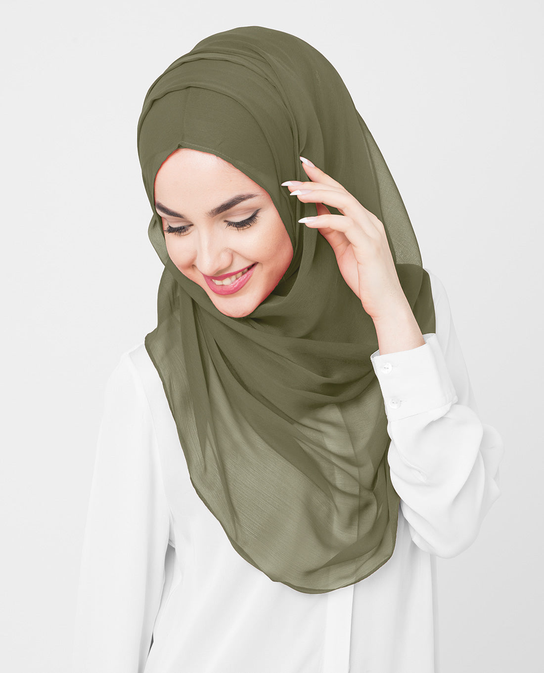 Willow Poly Chiffon Scarf