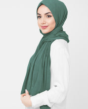 Deep Grass Green Viscose Jersey Scarf