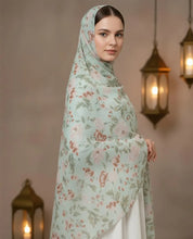 Mint Grace – Printed Georgette Hijab