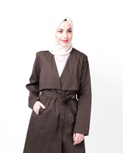 Coffee Wrap Trench Coat