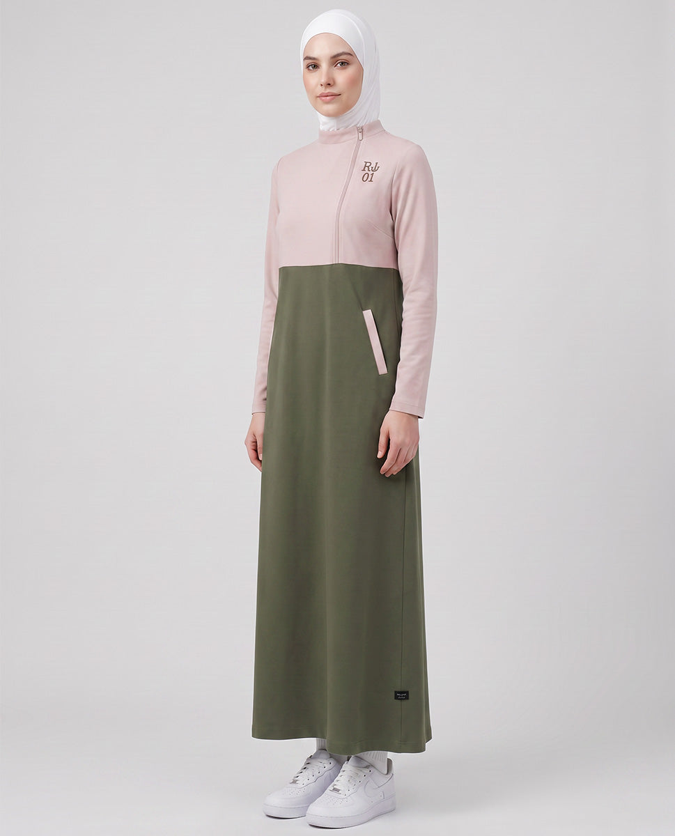 Olive And Blush Urban Jilbab