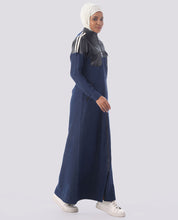 Wet Ink Full Front Open Denim Jilbab