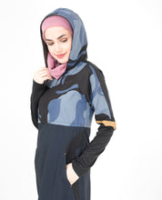 Blue Camo Hooded Jilbab