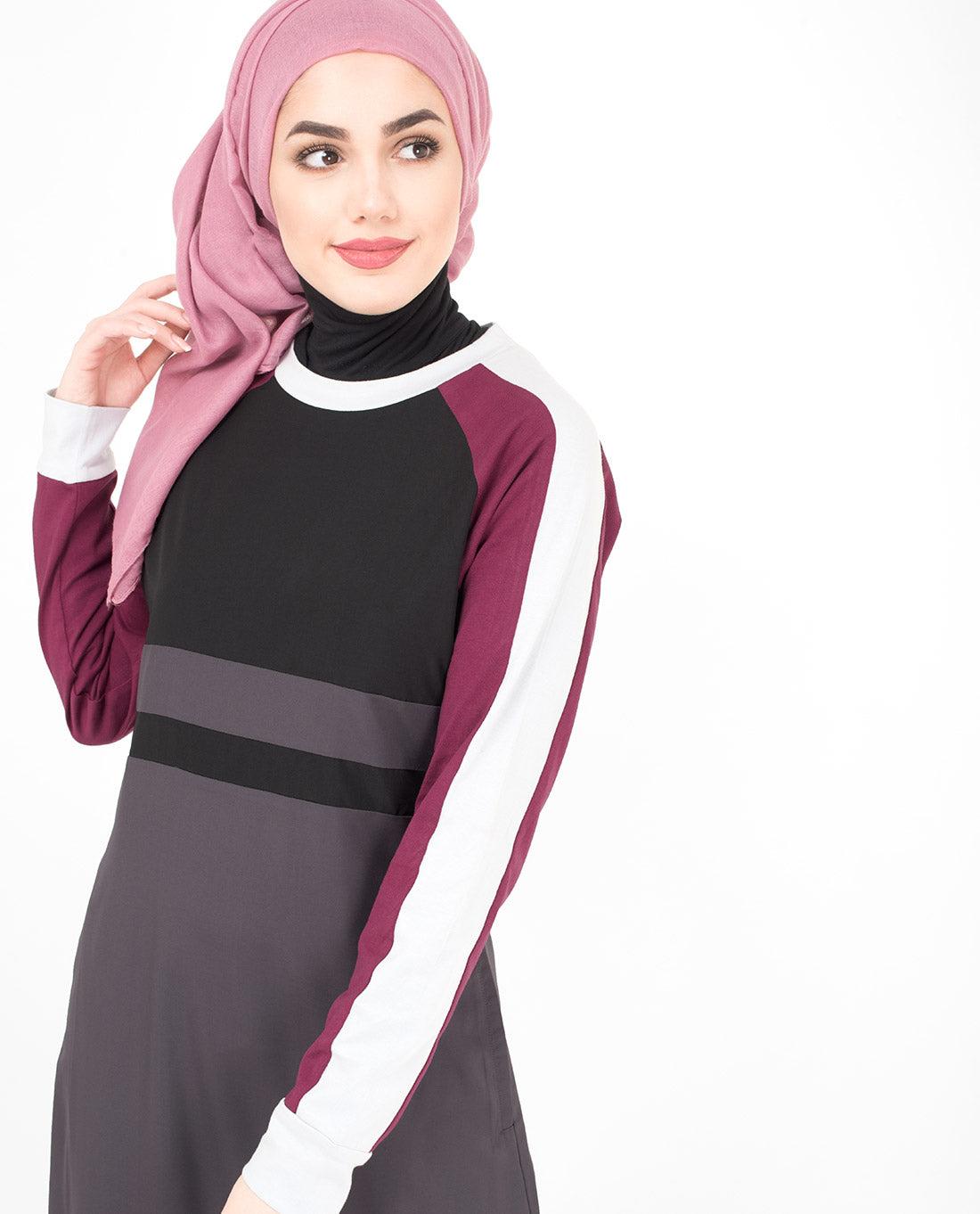 Modest Berry Jilbab