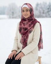 Rose Veil – Printed Georgette Hijab