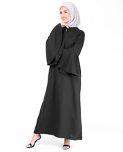 Bell Sleeve Black Lace Abaya