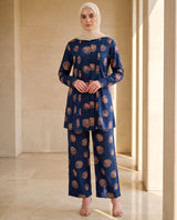 Navy Blush Rayon Co-ord Set