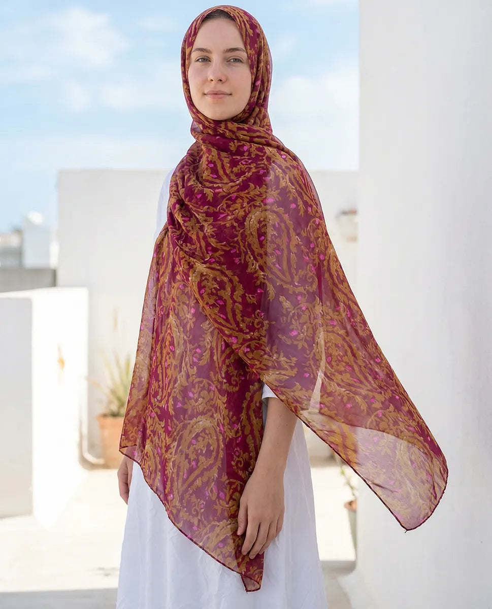 Amber Royale – Printed Georgette Hijab