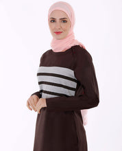 Contrast Jersey Striper Jilbab