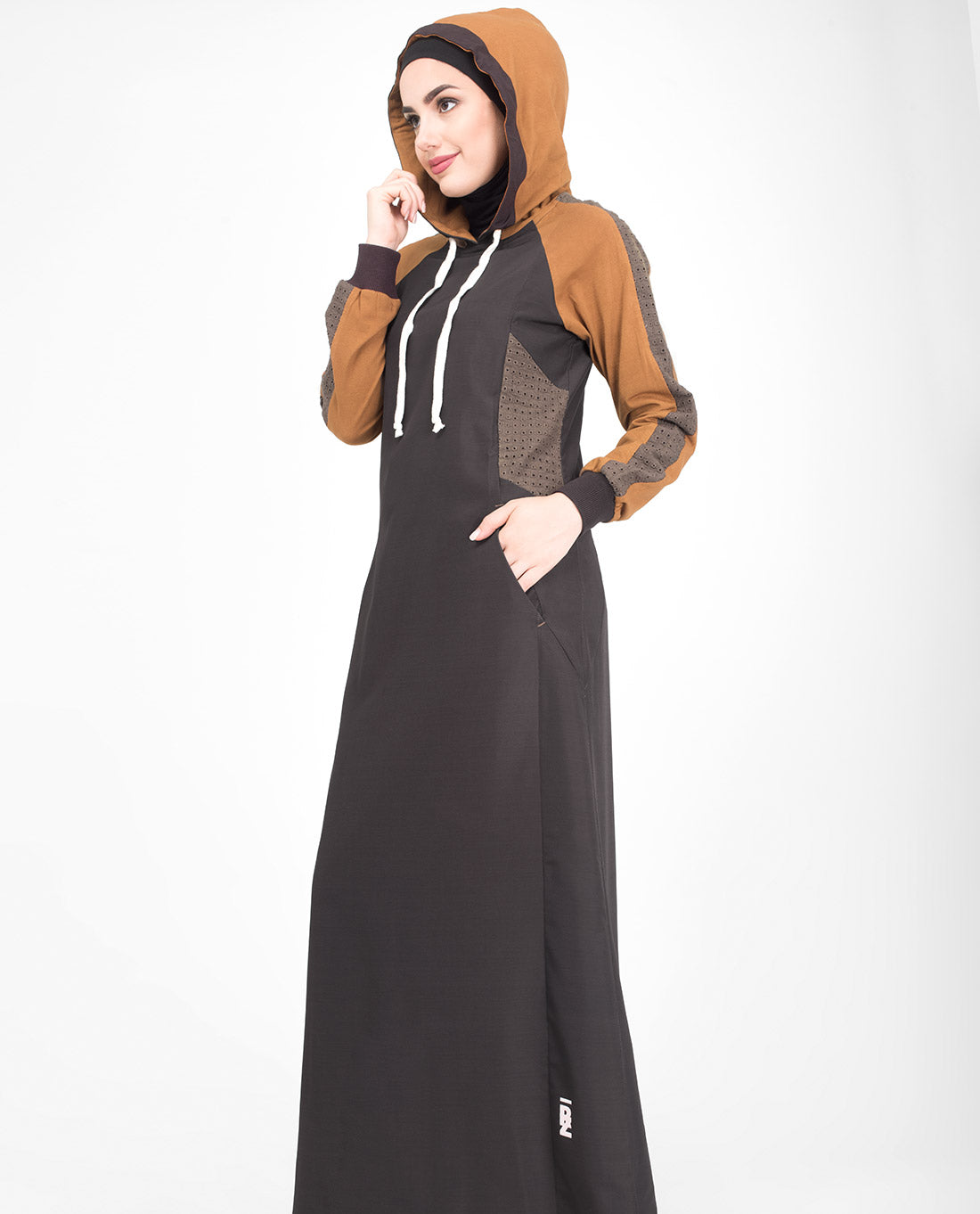 Schiffli Mesh Hooded Jilbab