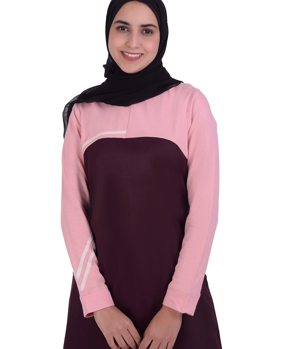 Berry & Pink Sporty Jilbab