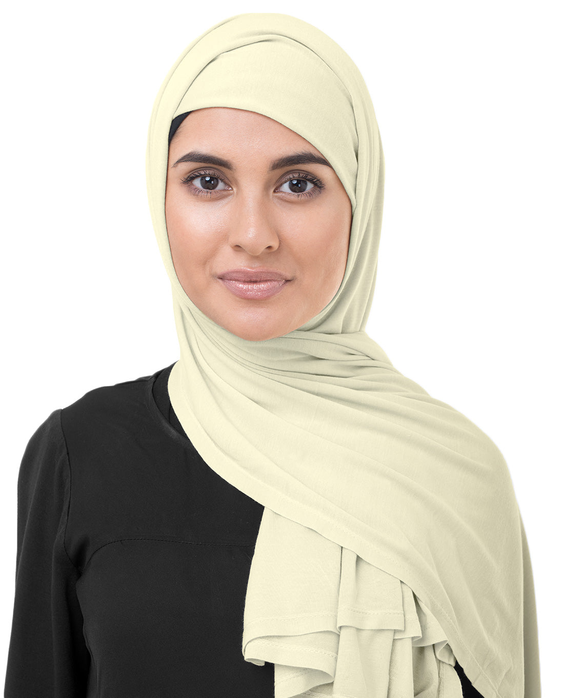 Turtledove Beige Viscose Jersey Scarf