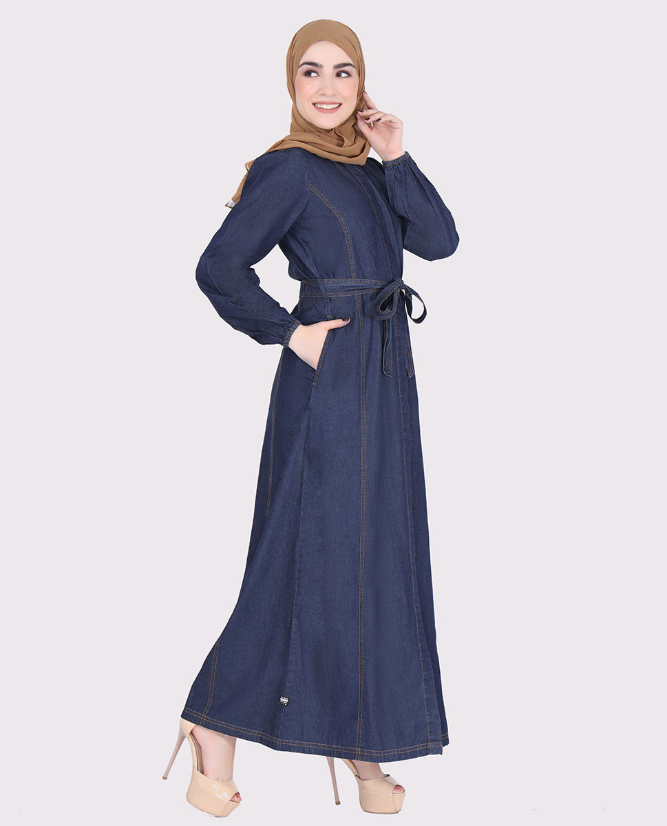 Belted Denim Smart Choice Jilbab