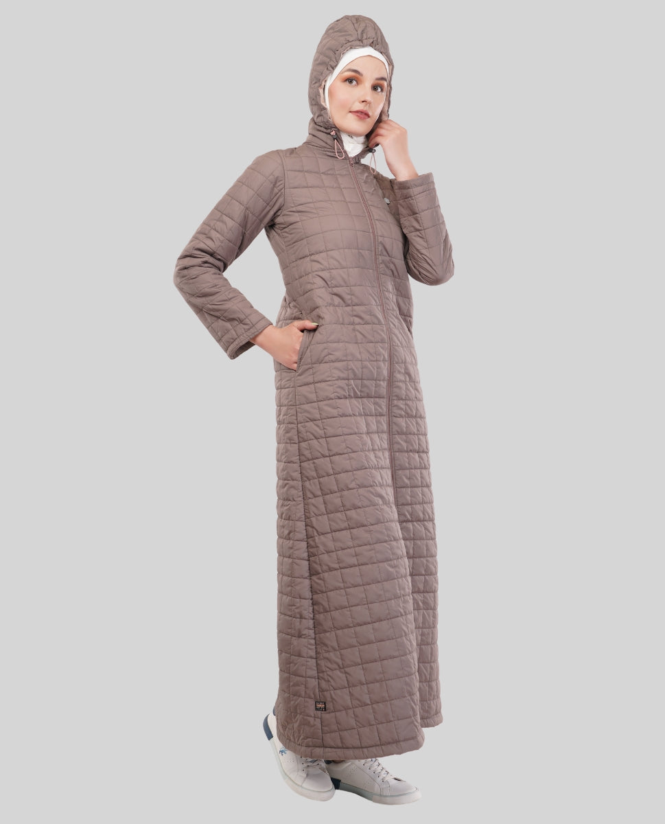 Urban Khaki Quilted Winter Jilbab