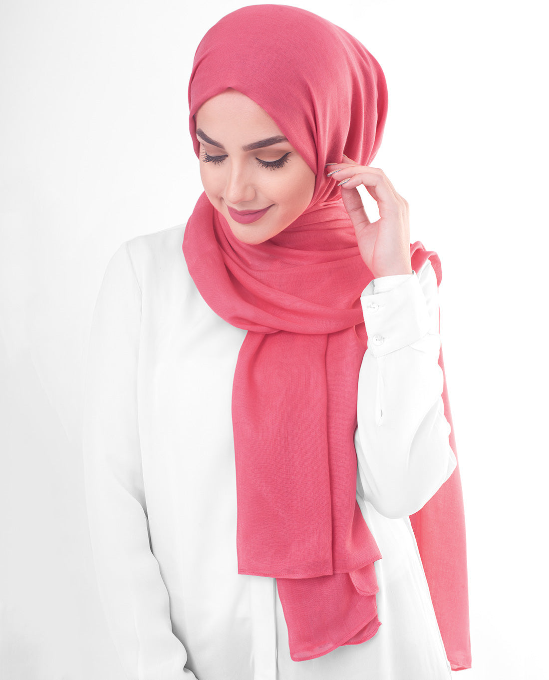 Paradise Pink Viscose Woven Scarf