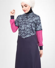 Contemporary Leaf Print Jilbab